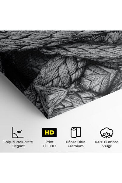 Arthub Canvas Painting, Bedroom And Living Room, Modern, Gray String