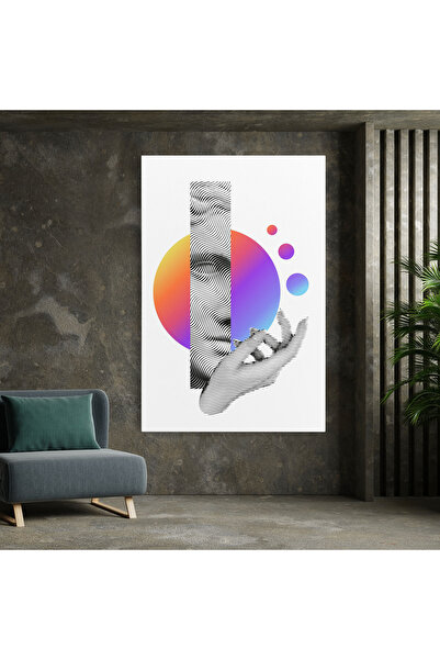 Arthub Canvas Painting, Bedroom And Living Room, Modern, Orange Light Statue