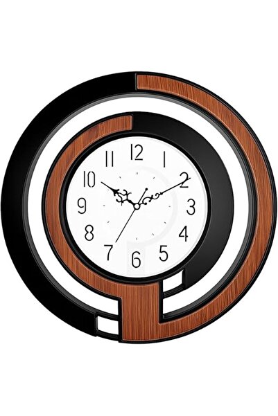 fitto ساعة حائط كوارتز أنيقة صامتة بأرقام كبيرة وتصميم كلاسيكي يعمل بالبطارية