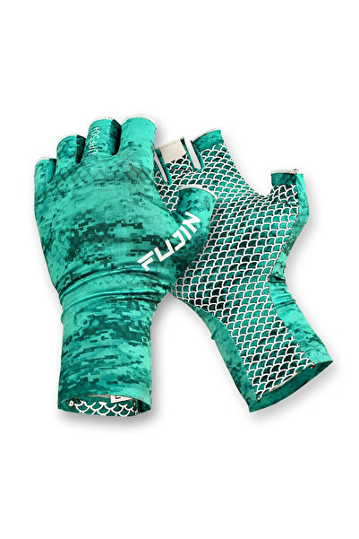 Fujin Pro Angler Summer Gloves Green Eldiven