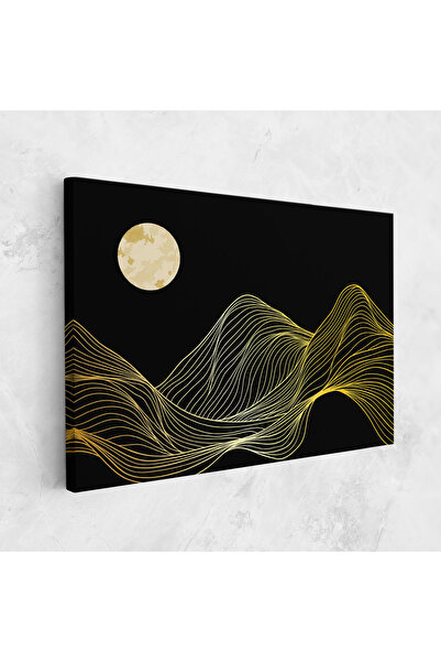 Arthub Tablou Canvas, Dormitor Si Living, Abstracte, Gold Moon