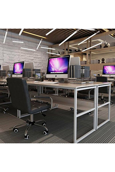 AnneFish 120*60*72cm Computer Desk Home Office Writing Study Desk Modern Simple Style Laptop Table