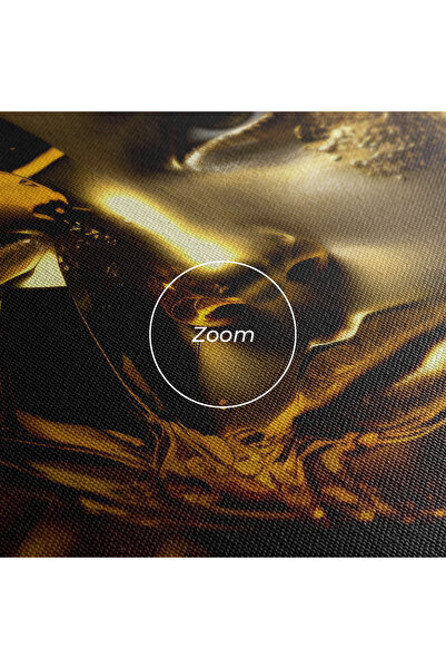 Arthub Canvas Painting, Bedroom And Living Room, Women, Covered By Gold