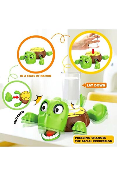 Generic Turtle Coaster – Expression Changes When Cup Is Placed, Fun & Functional Table Decor (LightGreen)