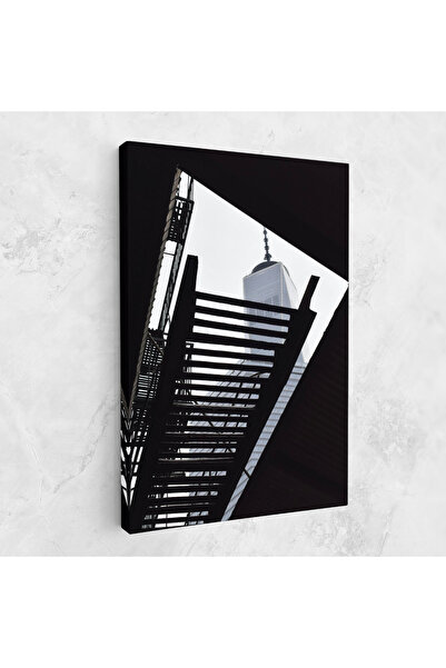 Arthub Tablou Canvas, Dormitor Si Living, Abstracte, Black Stairs Floating