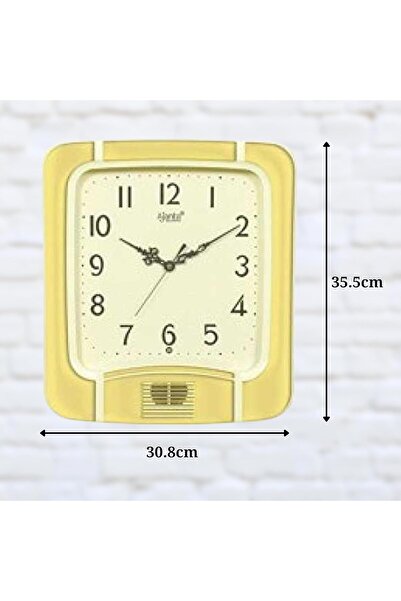 ajanta Plain Musical Clock (White, 797) - Analog