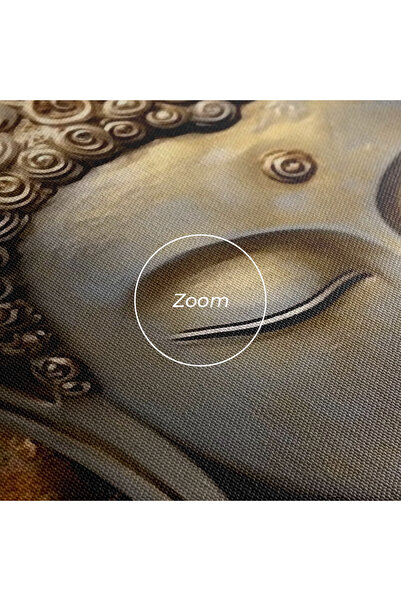 Arthub Canvas Painting, Bedroom And Living Room, Modern, White Flower Buddha Art