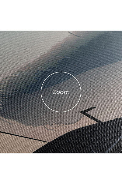 Arthub Canvas Painting, Bedroom And Living Room, Landscapes, Japan Lake Man