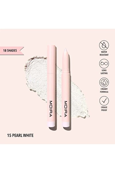 MOİRA - At Glance Stick Shadow (015, Pearl White)