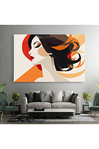 Arthub Canvas Painting, Bedroom And Living Room, Women, Abstract Autumn Woman