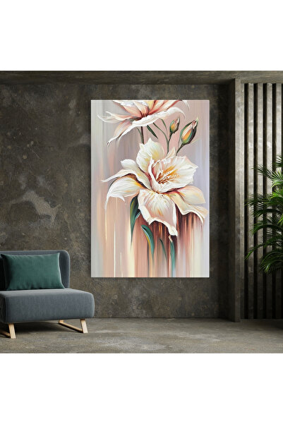 Arthub Canvas Painting, Bedroom And Living Room, Flowers, Abstract Lily Painting