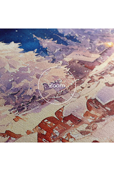 Arthub Canvas Painting, Bedroom And Living Room, Landscapes, Snow Falling Painting