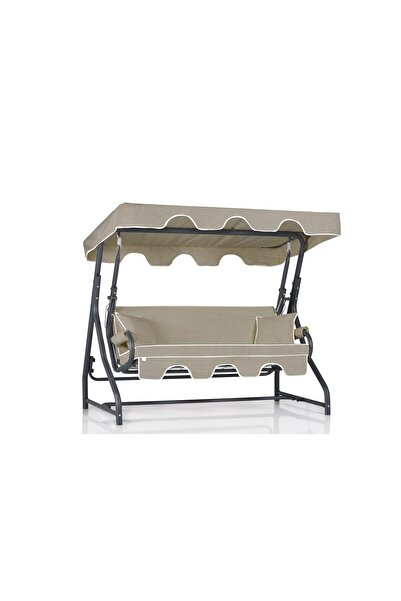 Erinöz Olea 3 Kişilik Bahçe Balkon Teras Salıncağı - Panayır Krem