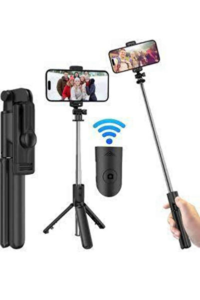 Belle Fusion Bfs Mobile Phone Tripod Stand Magnetic Selfie Stick with Bluetooth Remote Control