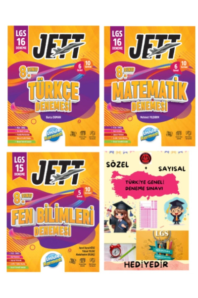 Ünlüler Karması LGS 8. Sınıf JETT Türkçe - Matematik - Fen Bilimleri Branş De...