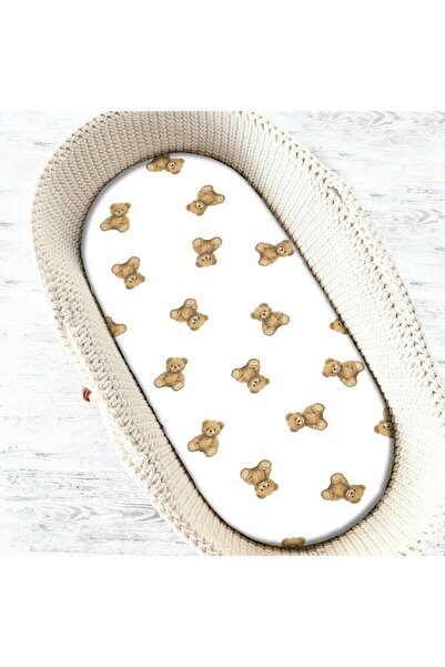 Qmini Cearceaf cu elastic, Qmini, Pentru landou, carucior si cosulet, Dimensi...