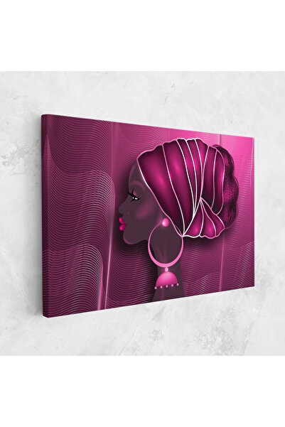 Arthub Canvas Painting, Bedroom And Living Room, Women, African Pink Woman