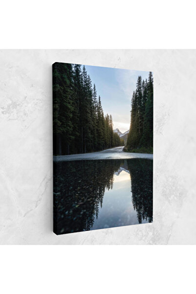 Arthub Canvas Painting, Bedroom And Living Room, Landscapes, Big Lake Forest