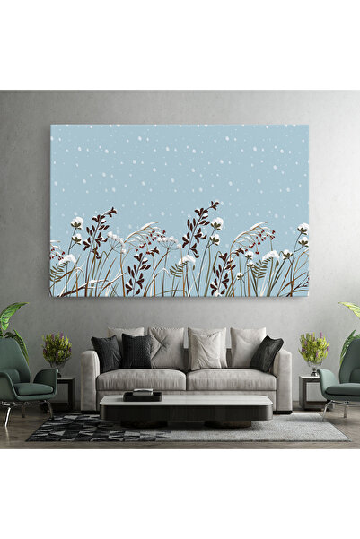 Arthub Canvas Painting, Bedroom And Living Room, Landscapes, Snow Plants