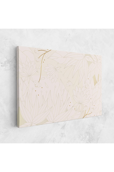 Arthub Tablou Canvas, Dormitor Si Living, Flori, Flower Cream Line