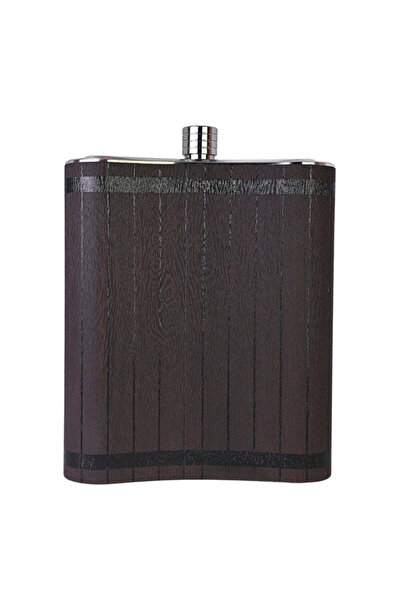 SAFECARE Metal Whiskey Bottle-Shaped Container with “Barrel Aged Whiskey” Message, 3.8 Liters