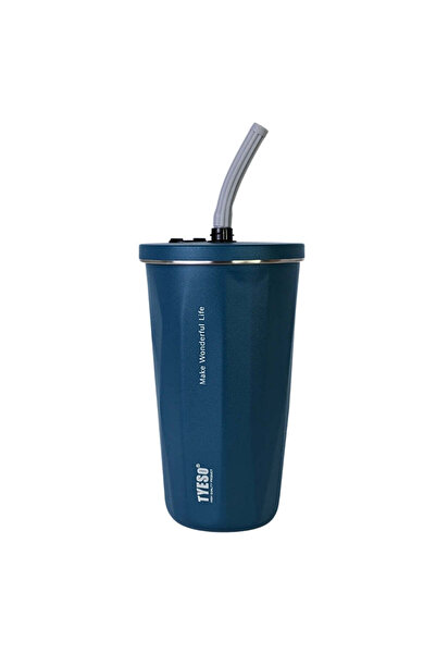 SAFECARE Cup with Straw, 500 ml, Dark Turquoise
