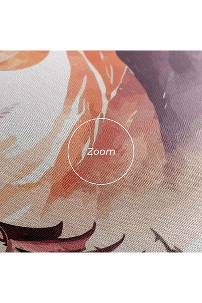 Arthub Canvas Painting, Bedroom And Living Room, Modern, Asian Purple Mountain