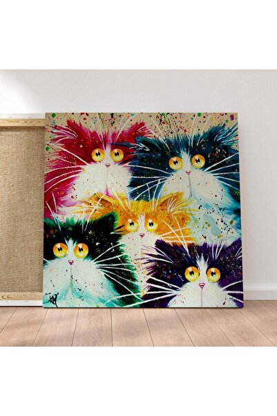 Pictorul Fericit Curious Cats - Pictură pe numere