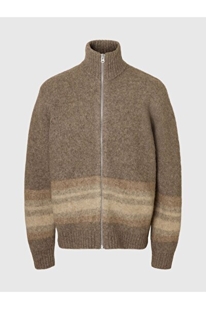 SELECTED Strickjacke mit Reißverschluss Regular Fit