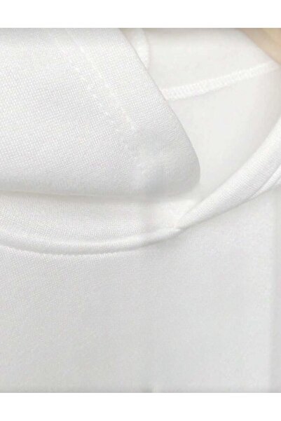 trendgar Φούτερ Milano με τύπωμα με λευκή κουκούλα και τσέπη καγκουρό