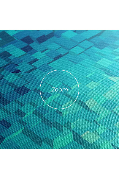 Arthub Canvas Painting, Bedroom And Living Room, Abstract, Blue Square Mix