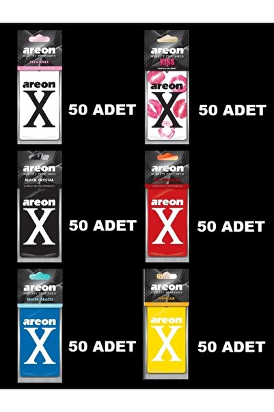 Areon X ANA RENKLER 300 ADET