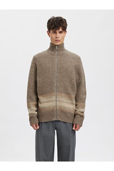 SELECTED Strickjacke mit Reißverschluss Regular Fit