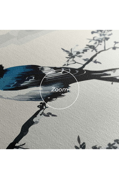 Arthub Canvas Painting, Bedroom And Living Room, Modern, Asian Blue Bird