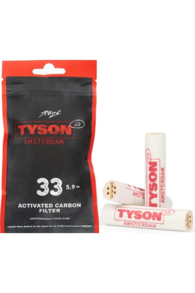 Tyson 2.0 Futurola x Set: Black Grinder Ø62mm + Purize 6mm Filters x33 + Rolling Tray 34x27.5cm