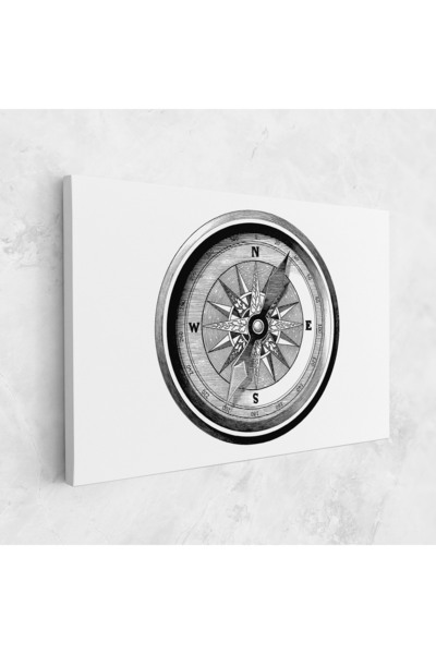 Arthub Canvas Painting, Bedroom And Living Room, Modern, Black Compass