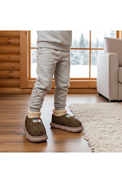 OEM Cotton lined slippers for children, for indoors or short outdoor outings, 43079B-85