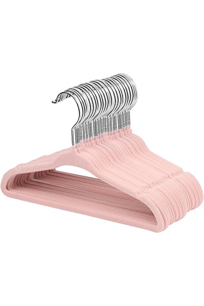 Generic ManGotree Velvet Baby Coat Hangers, Slim Non-Slip, 11-inch, 30 Pack, Light Pink
