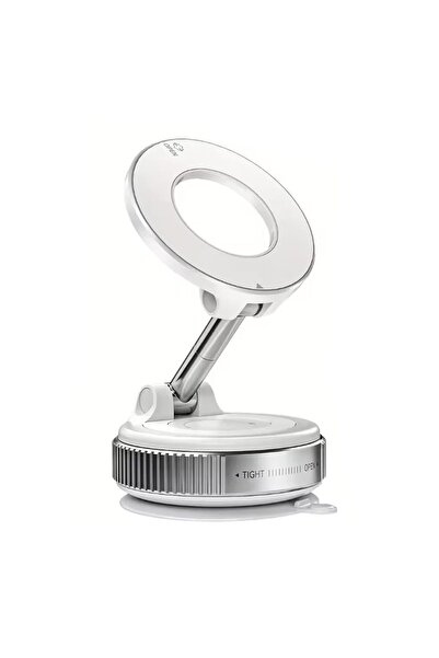 Generic MagSafe Compatible Vacuum Magnetic Phone Holder: 360° Adjustable, Car/Gym/Mirror/Table Mount