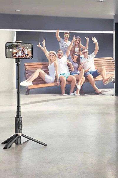 Belle Fusion Bfs Selfie Stick Tripod Operated Phone Holder Black