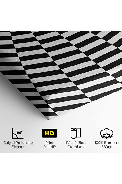 Arthub Canvas Painting, Bedroom And Living Room, Abstract, 3d Black White Ball