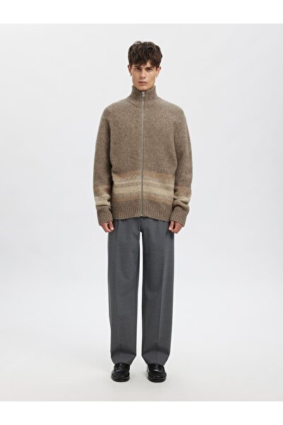 SELECTED Strickjacke mit Reißverschluss Regular Fit