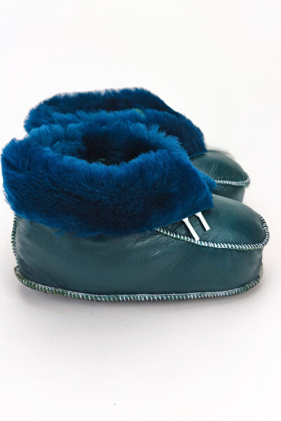 CEYDA SHOES Nursery, Baby, Children, Genuine Leather, Soft, Non-Slip Soles, Fur House Boots, Slippers, Booties