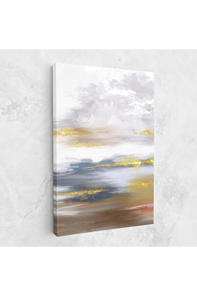 Arthub Tablou Canvas, Dormitor Si Living, Abstracte, Messy Gold Art