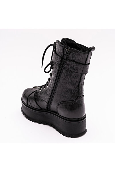 VAGAM Ghete Negre cu Talpa Tip Platforma