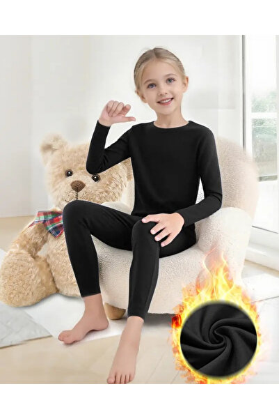 İXOMAN Boys' Cotton Winter Thermal Underwear Leggings Long Sleeve Bottom Top Set