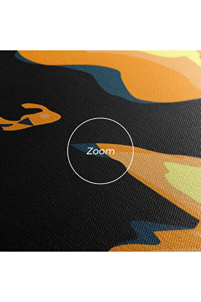 Arthub Canvas Painting, Bedroom And Living Room, Modern, Blue Yellow Pop Art