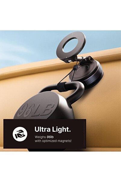 Generic Vacuum Magnetic Car Phone Holder - 360° Rotating & Adjustable Magnetic Car Mount