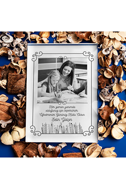 Hediyesepeti Teacher Gift for Husband Photo Printed Acrylic Frame