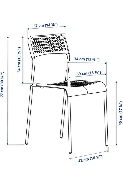 ECVV Plastic Stackable Indoor/Outdoor Rattan-Pattern Chair - White